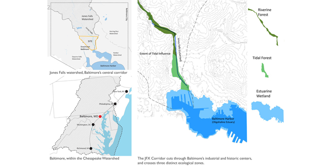 Baltmore Waterworks: Adaptive Hydrology in the Jones Falls Corridor