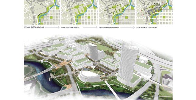 Bayou Commons: A New Urban District on Houston’s Buffalo Bayou