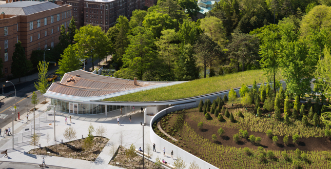 Brooklyn Botanic Garden Visitors Center Landscape