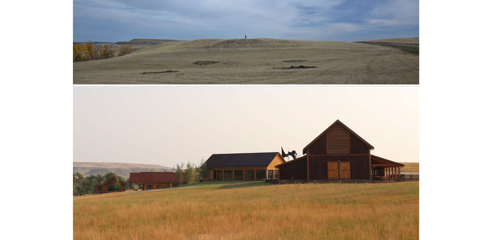 Before and After: Working with existing landforms, the landscape architect collaborated with the project team to strategically locate and site archite…