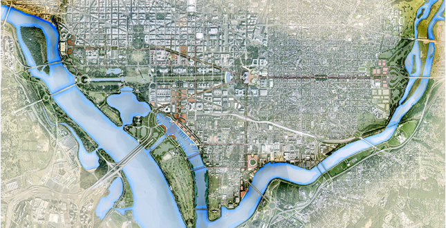 Monumental core Framework Plan: Connecting New Destination with the National Mall