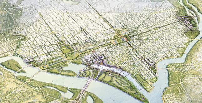 Monumental core Framework Plan: Connecting New Destination with the National Mall