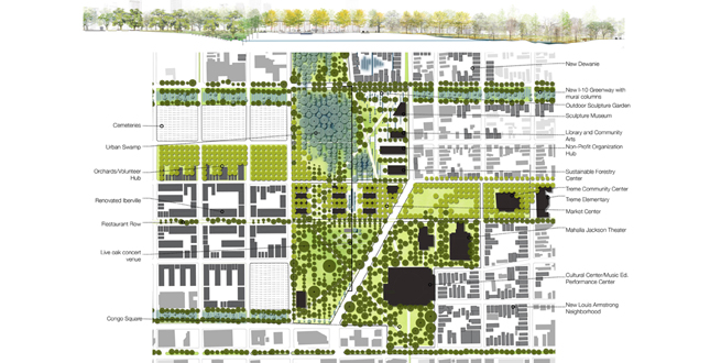 Big Old Tree: New Big Easy, using the New Orleans' Native Trees to Structure a New Plan for Iberville and the Lafitte Corridor