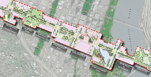 SW Montgomery Green Street: Connecting the West Hills to the Willamette River