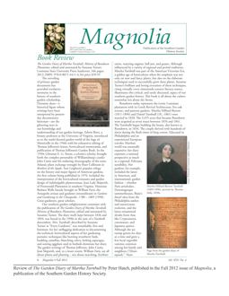 The Garden Diary of Martha Turnbull, Mistress of Rosedown Plantation