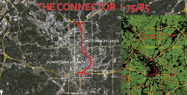 Museum of Freeway Art (MOFA) - The Atlanta I/75 - I/85 Connector Transformation