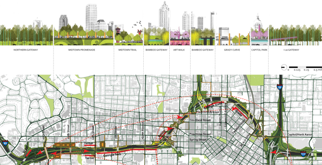 Museum of Freeway Art (MOFA) - The Atlanta I/75 - I/85 Connector Transformation