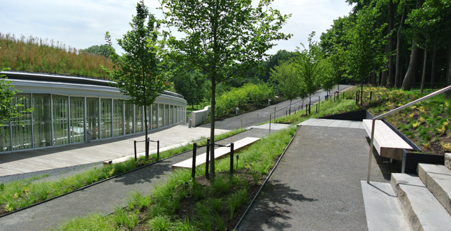 Brooklyn Botanic Garden Visitors Center Landscape