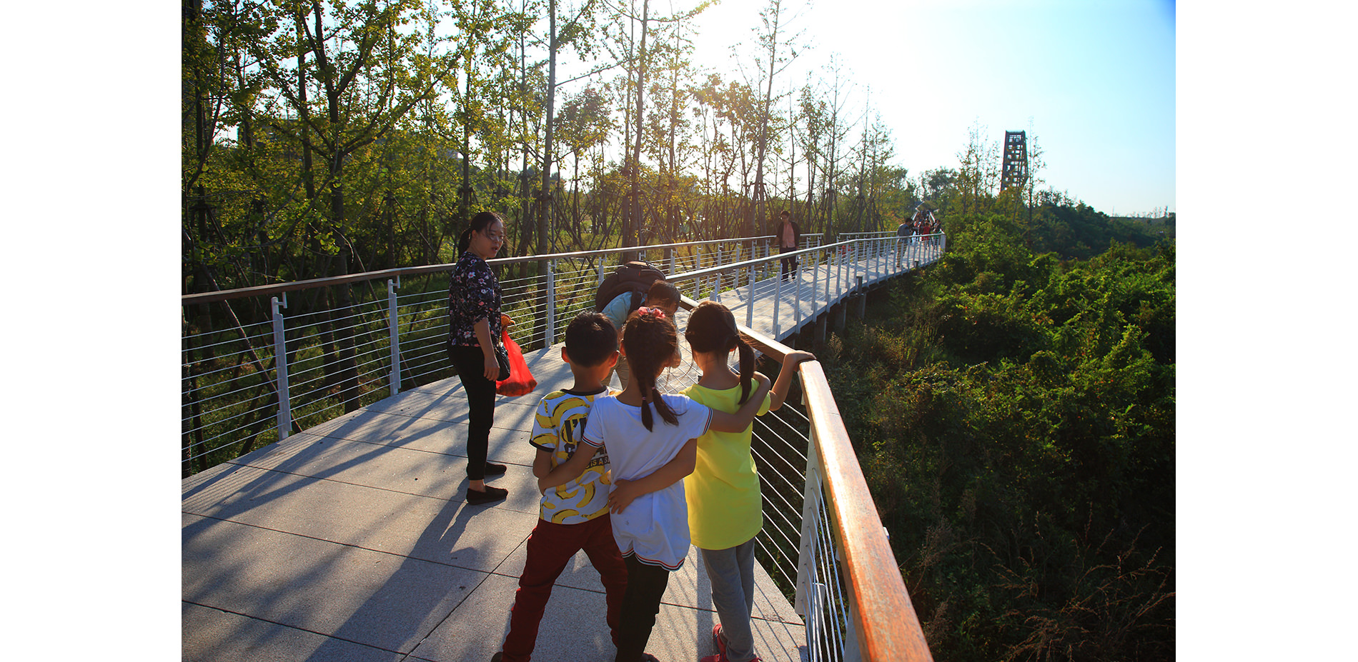 People on Walkway