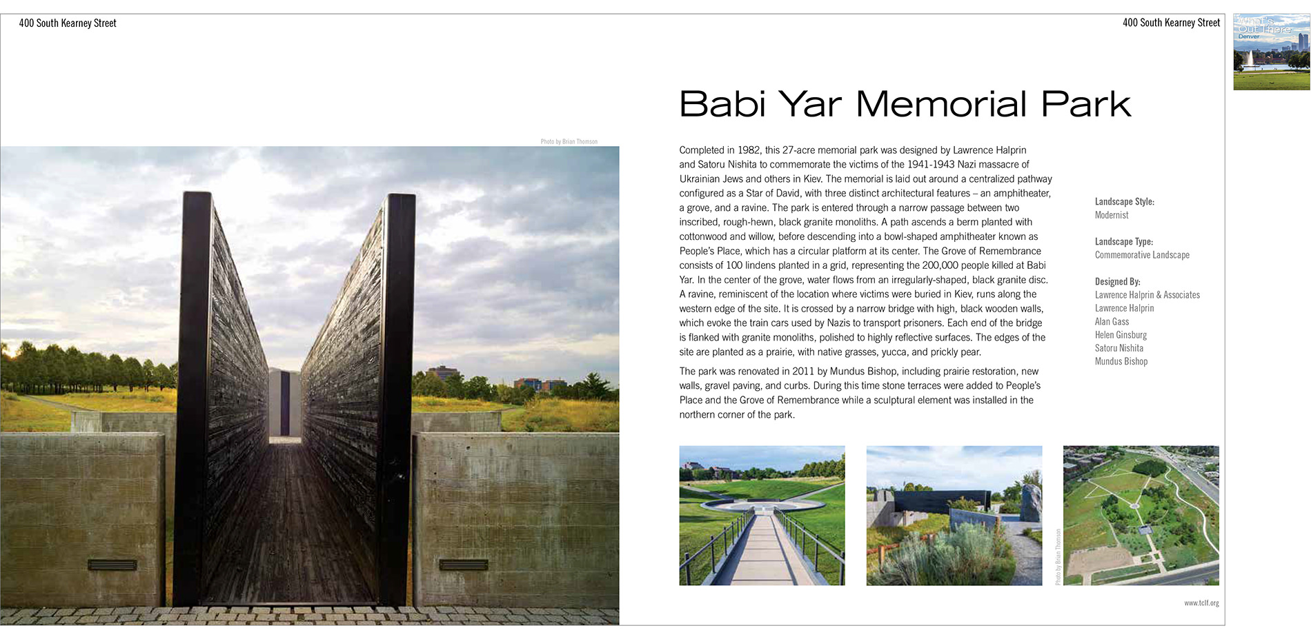 Babi Yar Memorial Park Sample