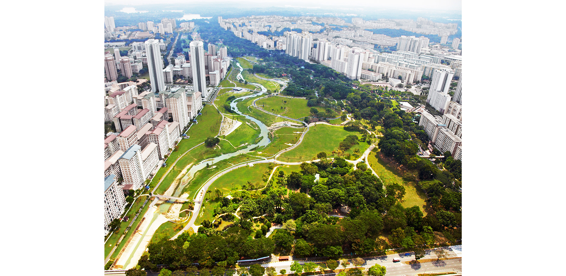 Aerial View of Bishan-Ang Mo Kio Park