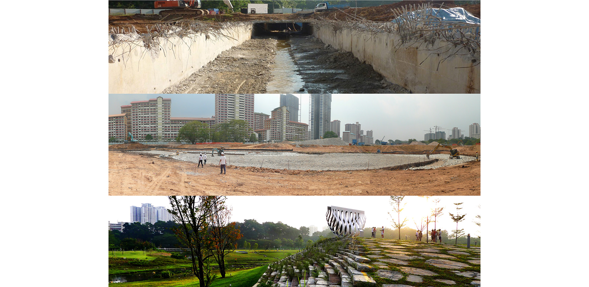 Photos Showing How Concrete was Reused