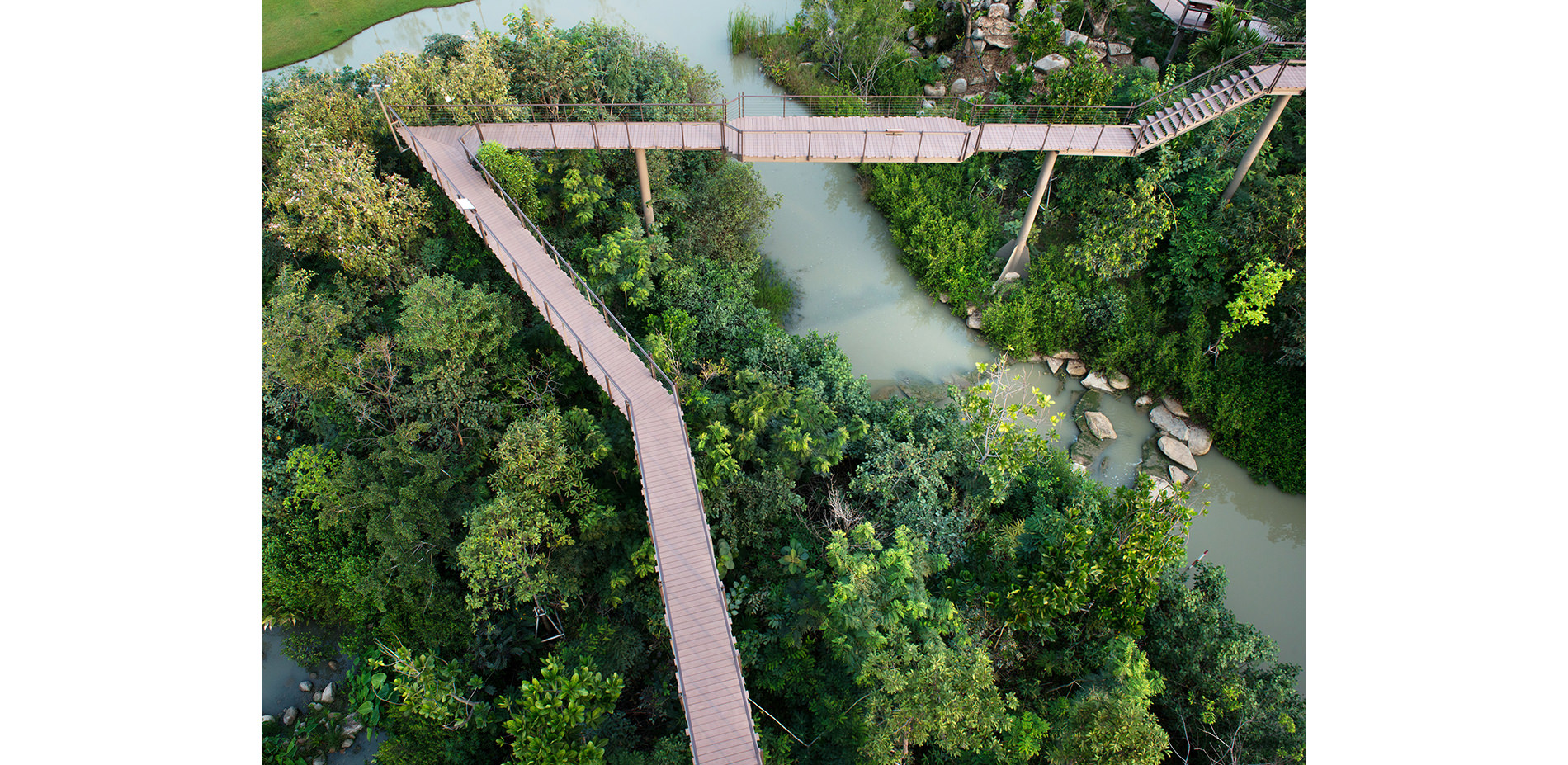 Aerial View of Skywalk