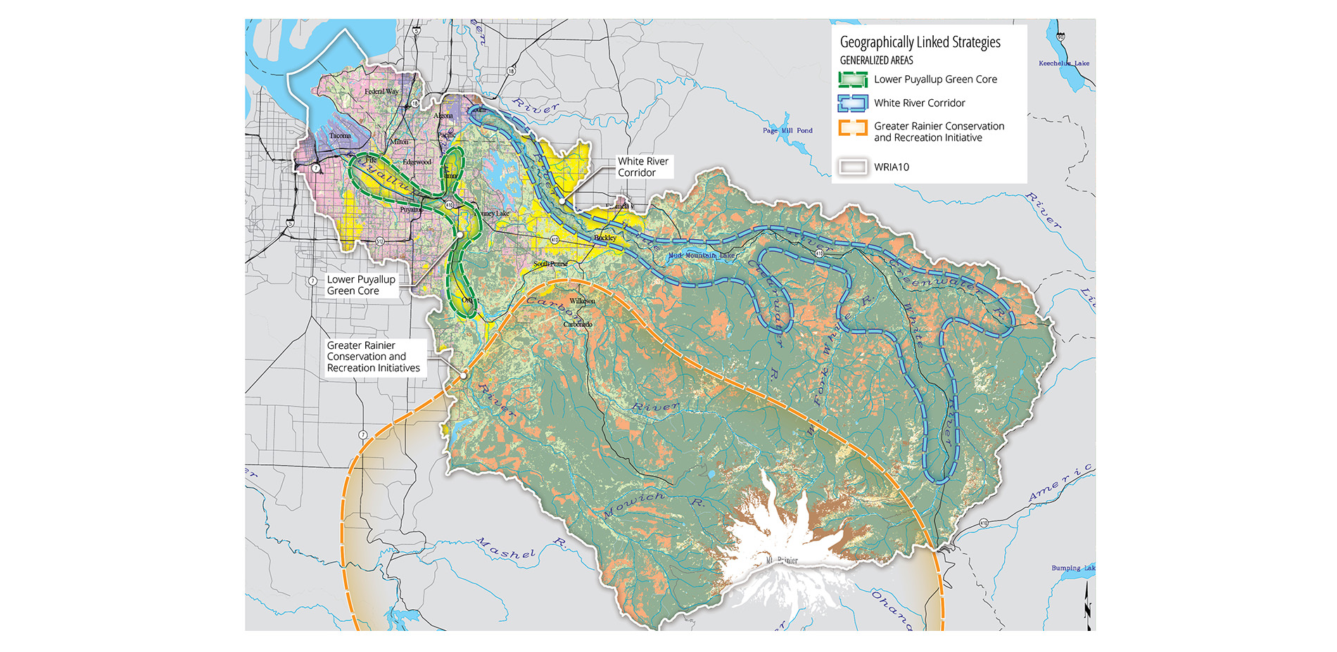 Puyallup-White Watershed Open Space Strategy: Synthesized Proposals Map