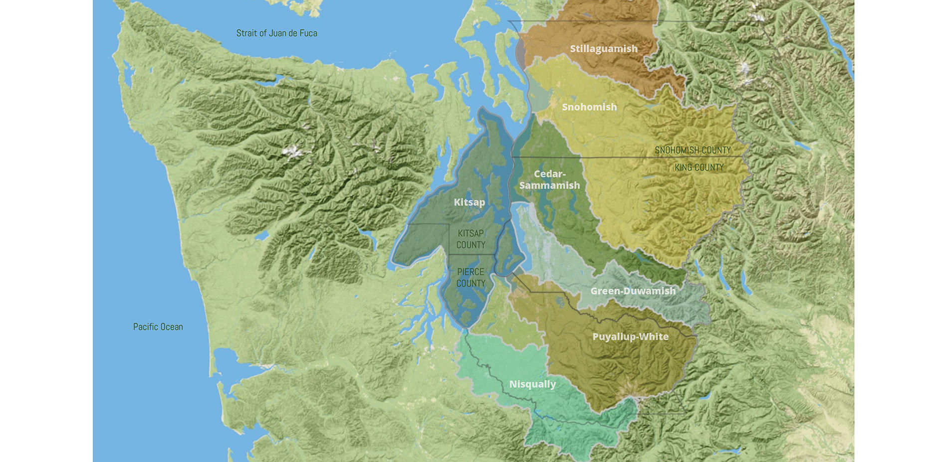 Map of Greater Seattle Metropolitan Area