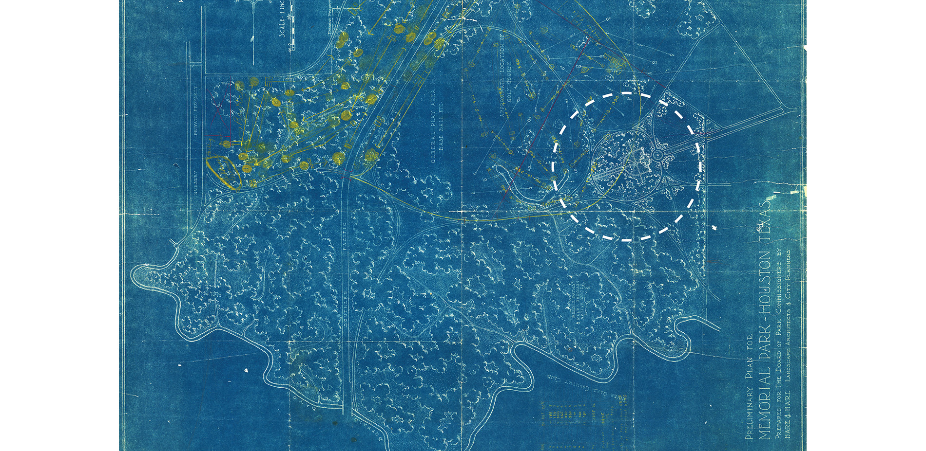 1920's Hare and Hare Plan for Memorial Park