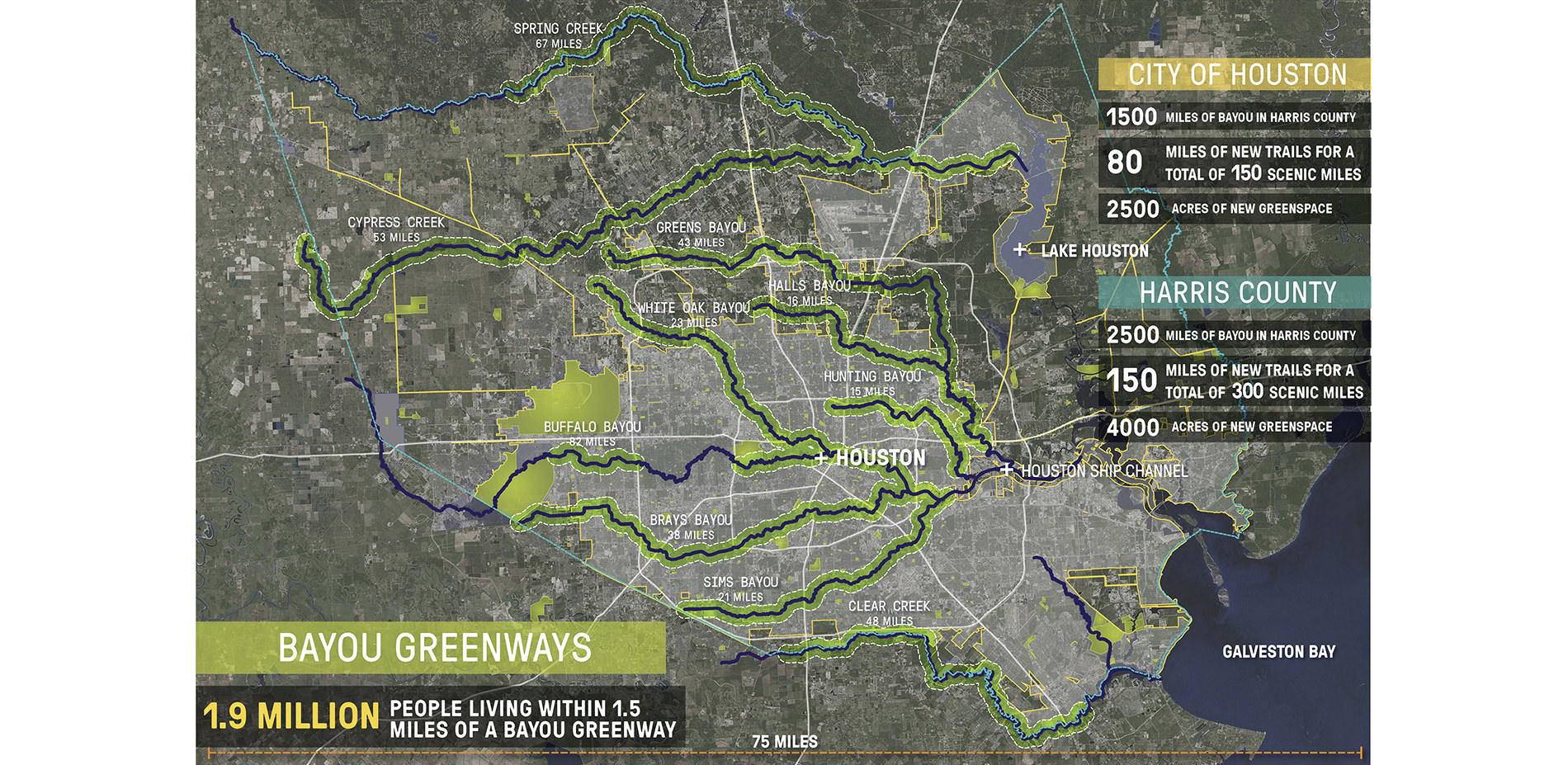 Bayou Greenways Site Plan Map