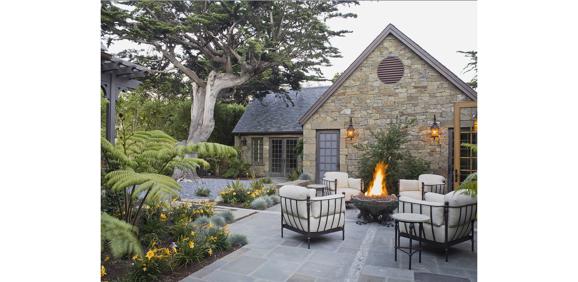 Building Exterior and Monterey Cypress