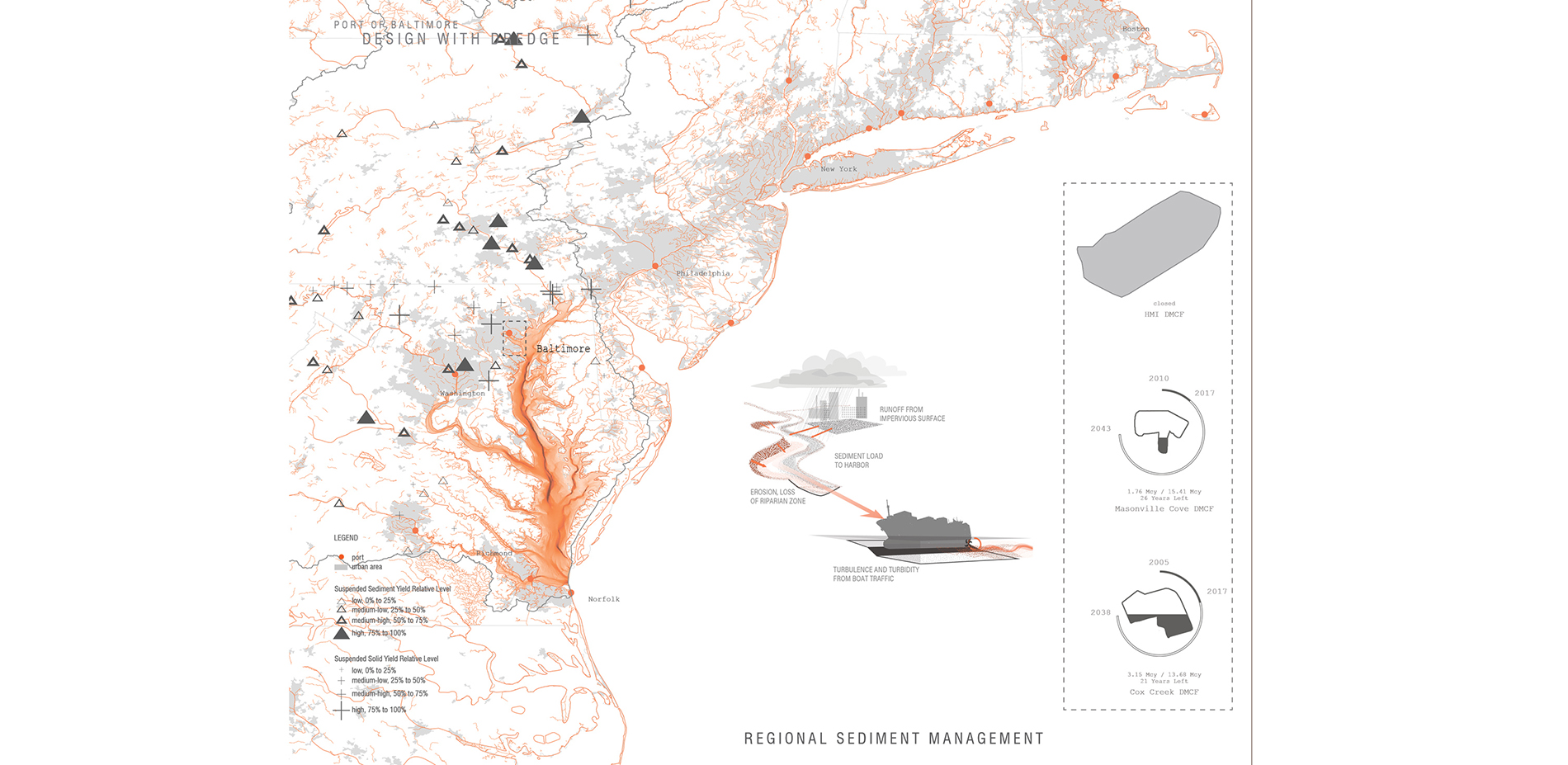 The Port of Baltimore channel system is a sediment sink for sources throughout the Chesapeake Bay watershed. Turbulence from shipping vessels also con…