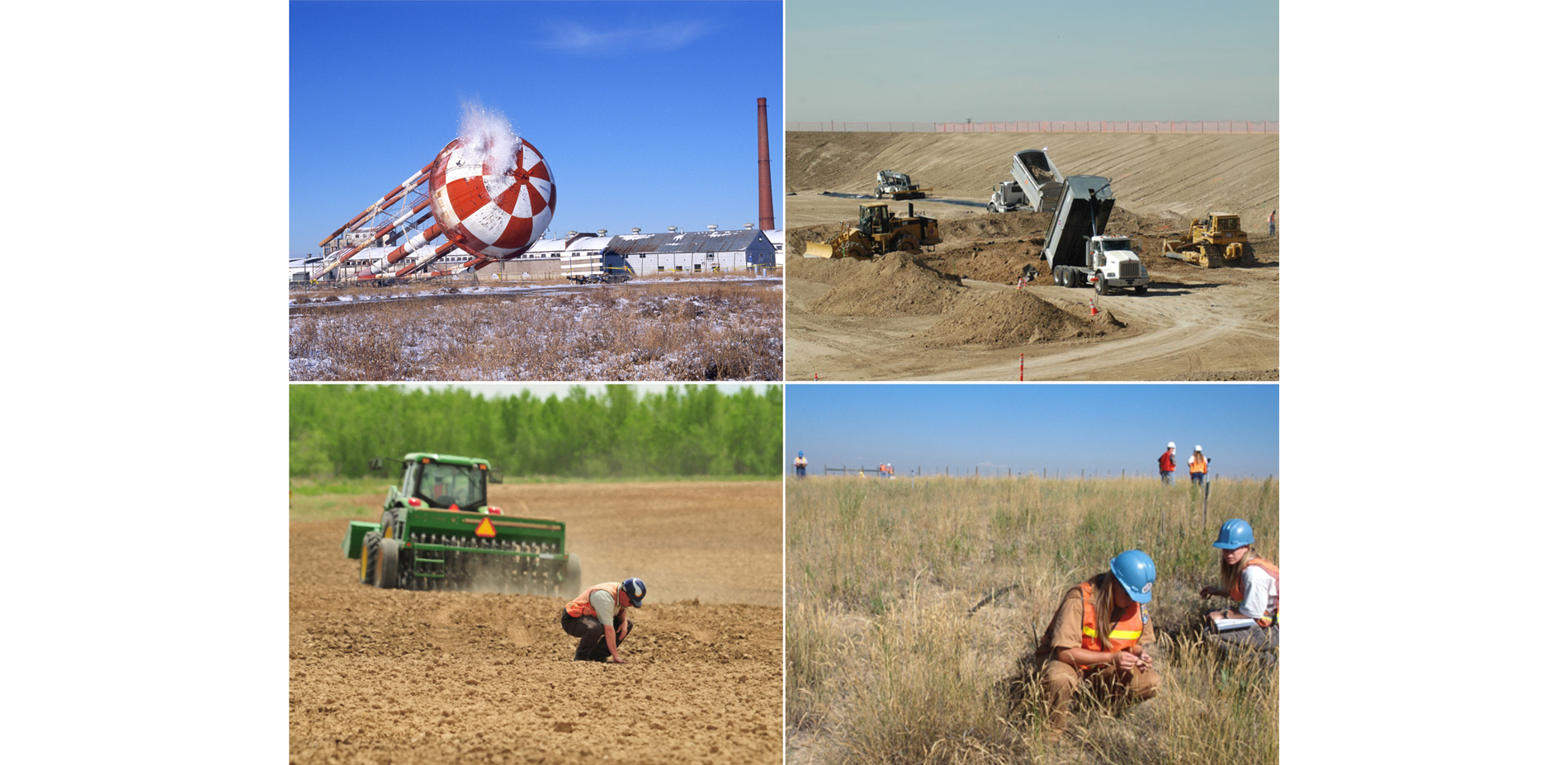 Phase I, completed from 1996-1999, entailed prairie restoration, building demolition, road demolition, remote information facilities, an outdoor class…