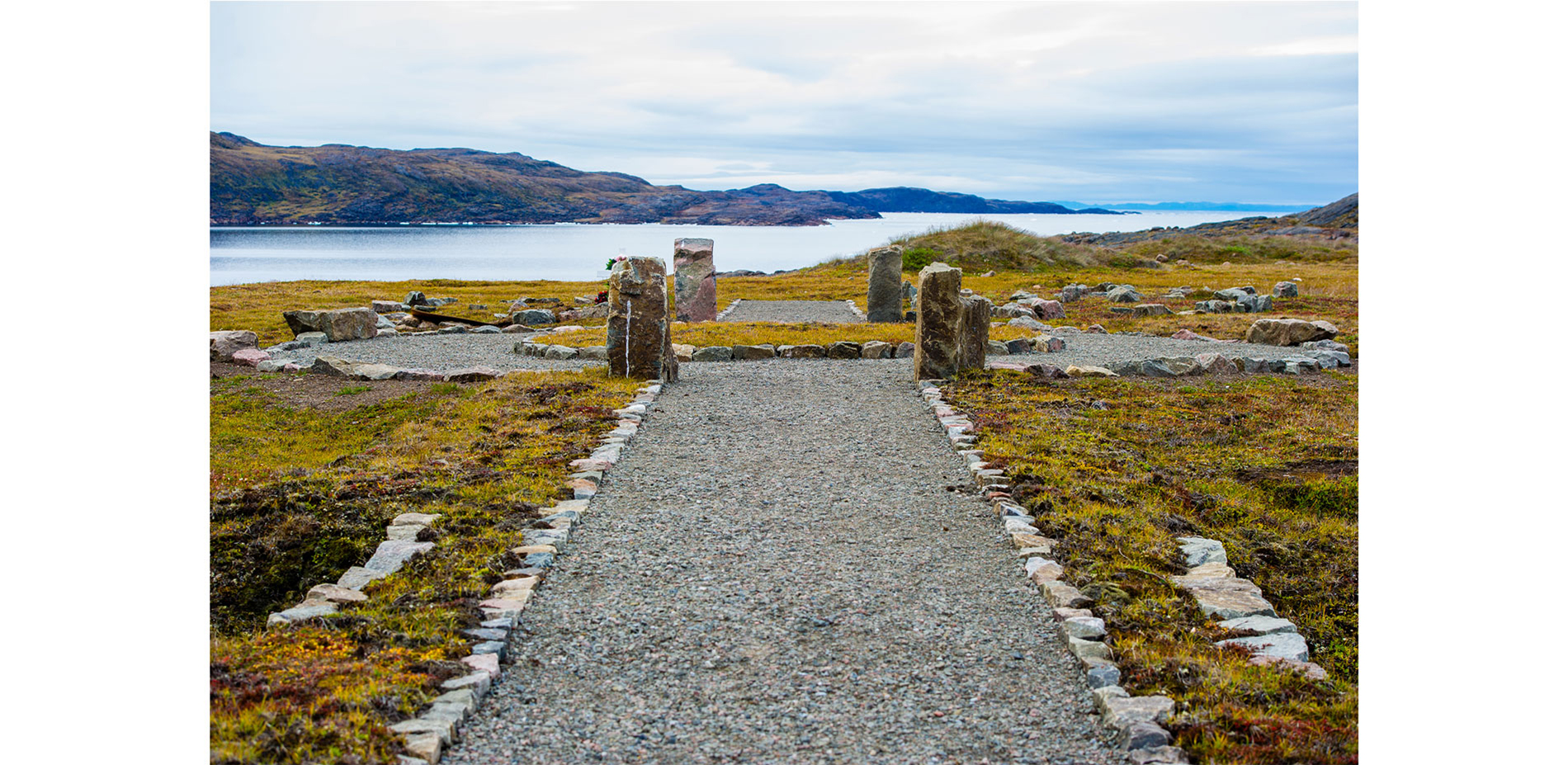 Success of the re-vegetation effort shown in the tundra’s early fall colours…