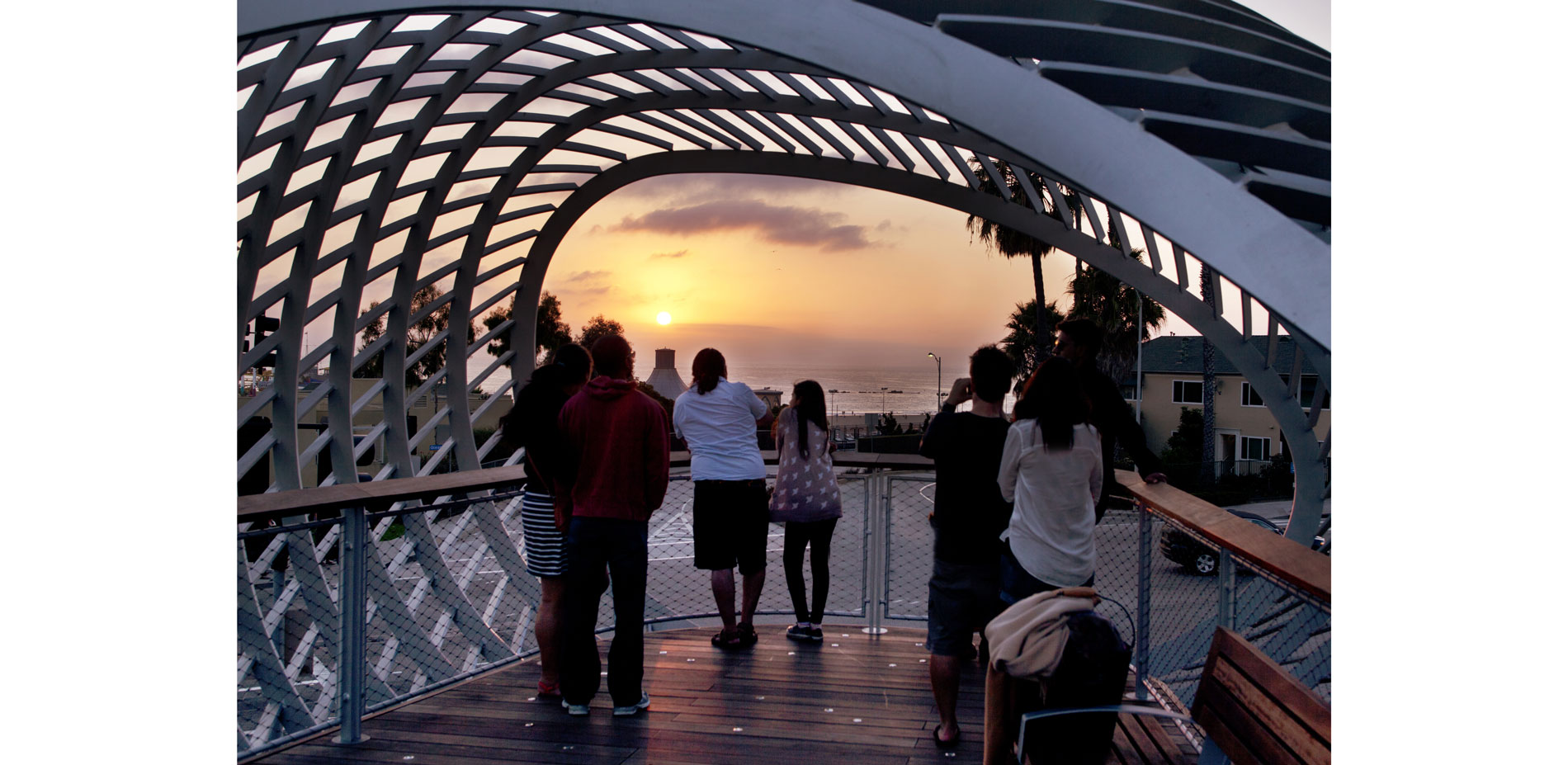 The Ocean Overlook was carefully situated to frame the best view of the Pacific Ocean from the site. It offers an intimate, partially enclosed setting…