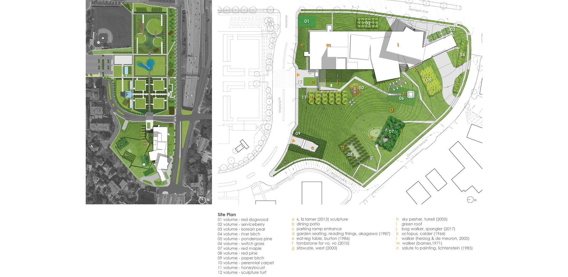 The integration of the 6-acre upper garden into the19-acre campus is comprised of twelve plant material Volumes, welcoming streetscape design along He…