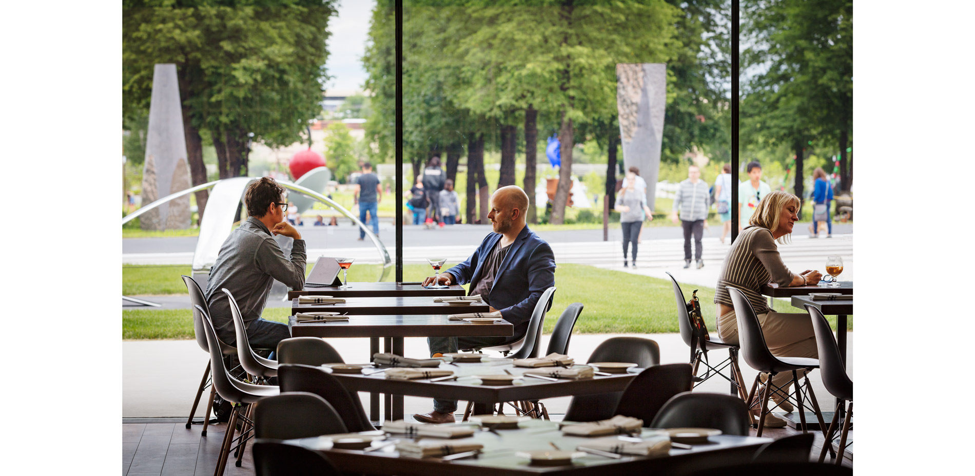 Fluid views and circulation from the landscape to the built environment connects the campus as whole and enhances the visitor’s experience. …