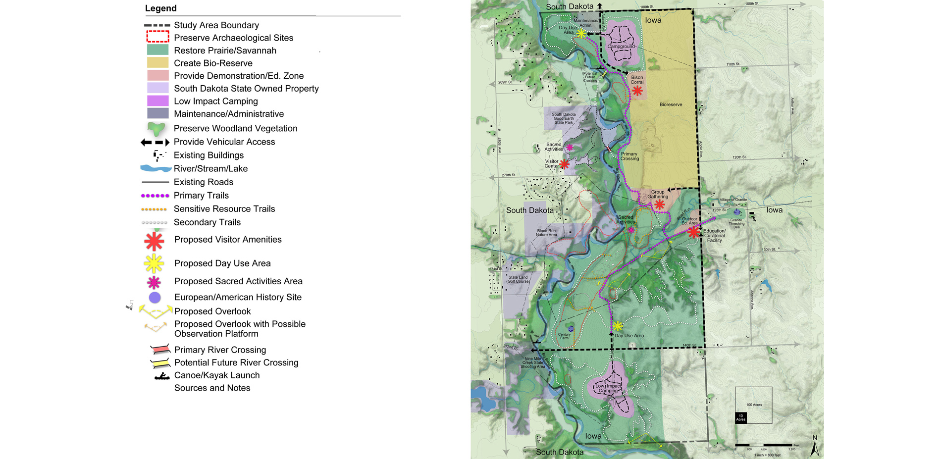 The Master Plan recommends protection of significant sites, areas for sacred activities, interpretive and hiking trails, connections to South Dakota, …