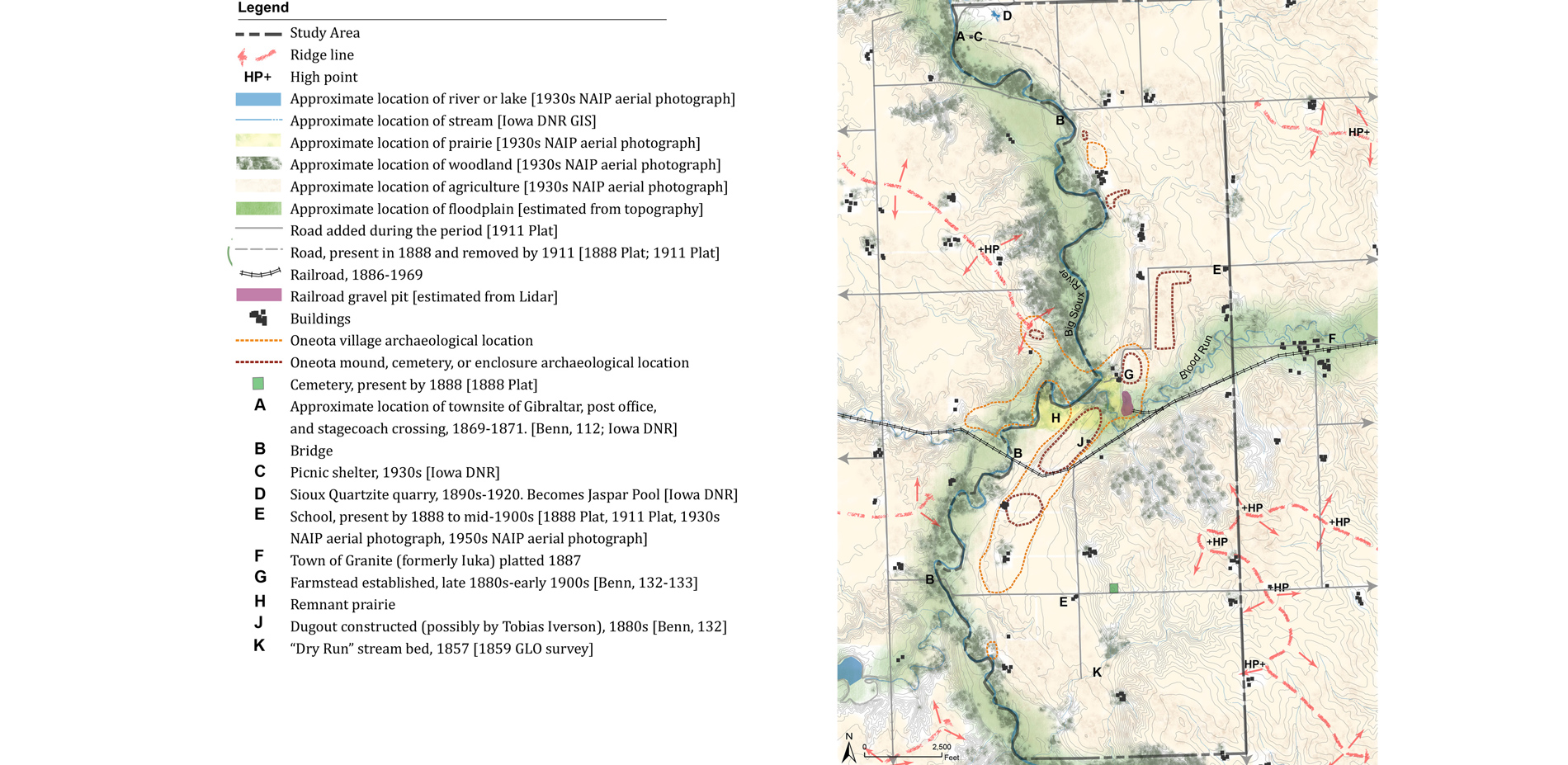 The period from ca. 1500 to ca. 1750 was the height of  occupation of Blood Run by the Oneota Culture and period of significance for the National Hist…