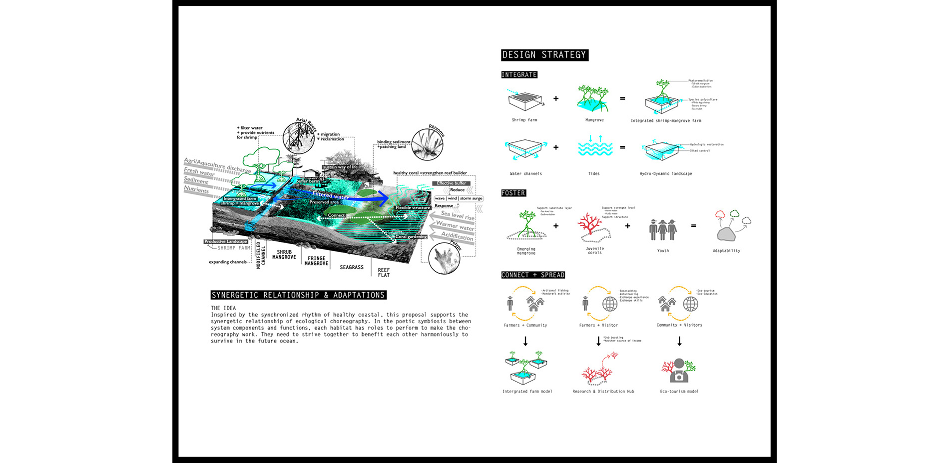 The design attempts to conduct the synergistic relationships between system components and functions; one habitat plays music for the other to dance. …