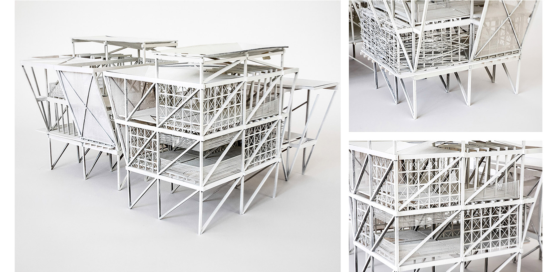 Model showing partiions built in place by Baseco residents.…