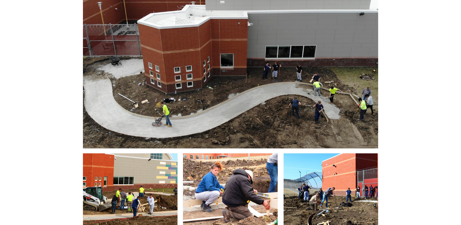 Construction on site was conducted by students and incarcerated women. One of the most challenging aspects to build was the curved sidewalk. Learning …