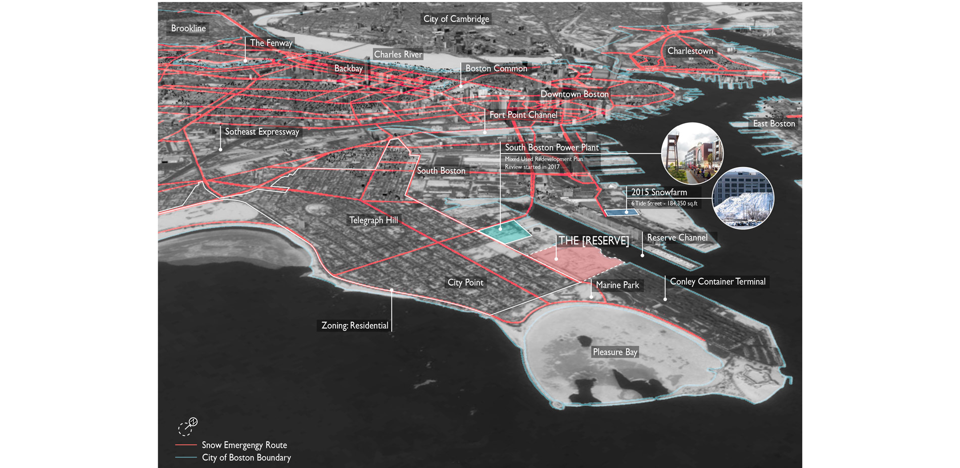 Demand for innovation in snow management inspires new approaches to residential development for a waterfront site in South Boston. …