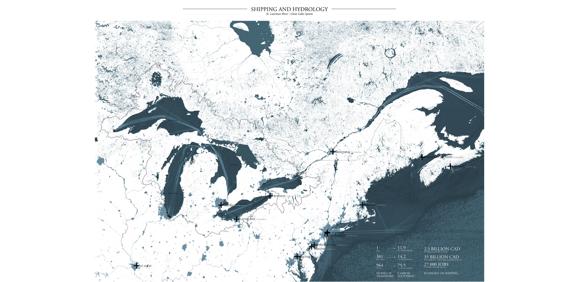 Mapping of the Great Lakes-St. Lawrence system…