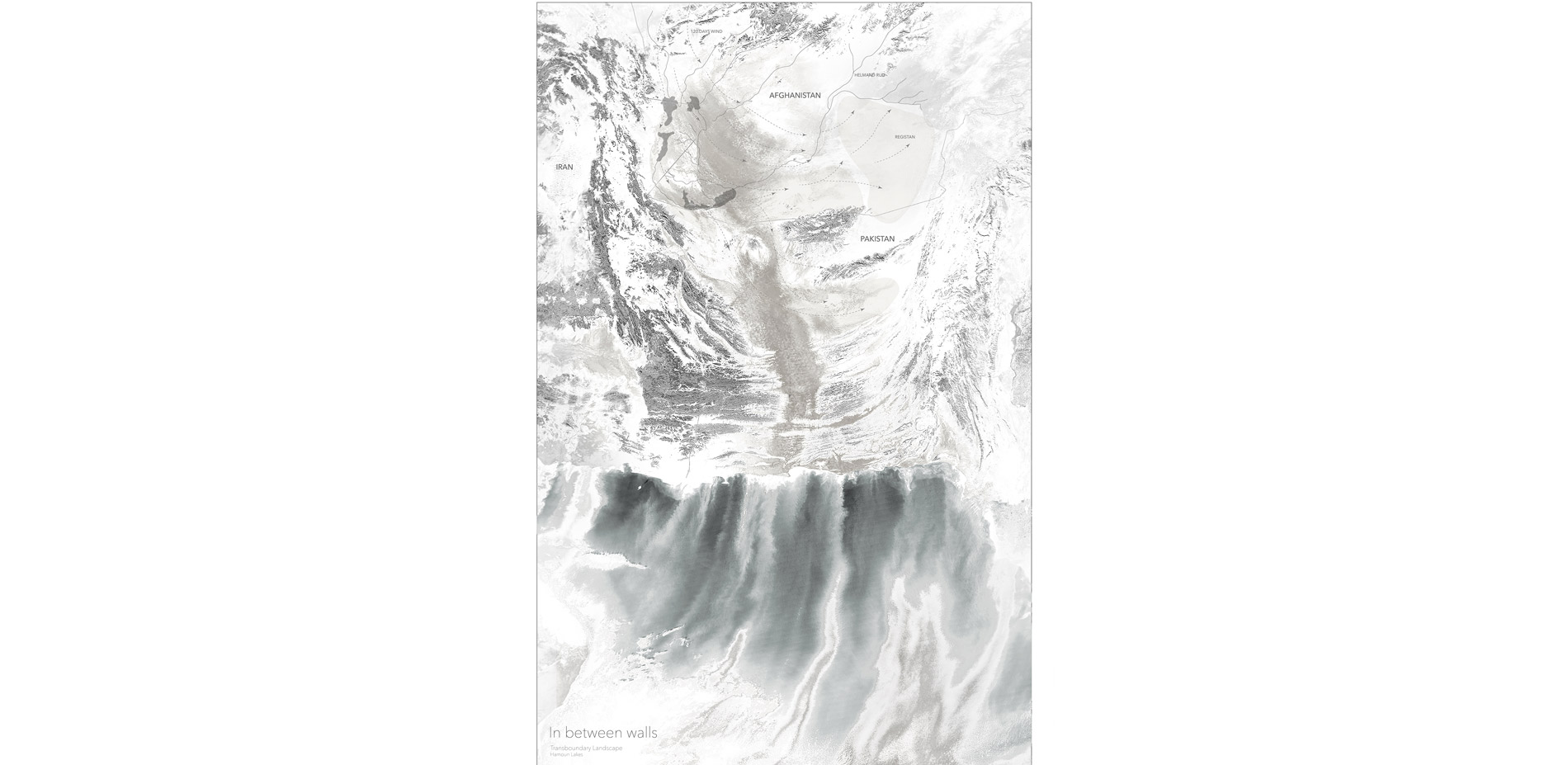 Showing the extend of dust storms generated from Hamoun lake bed that is affecting three neighboring countries(Iran, Afghanistan and Pakistan).…