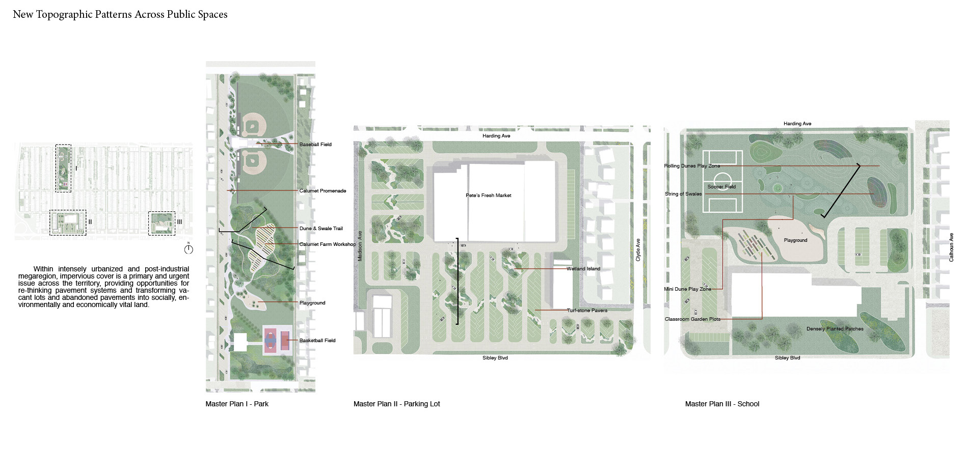 New Topographic Patterns Across Public Spaces