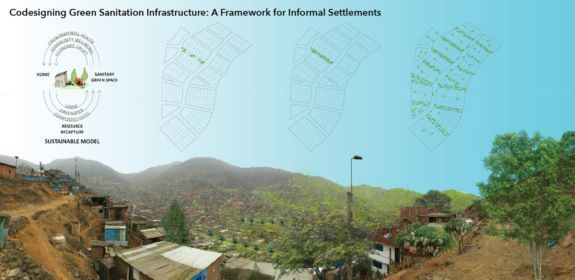 Transforming urban slums with sanitary greenspace