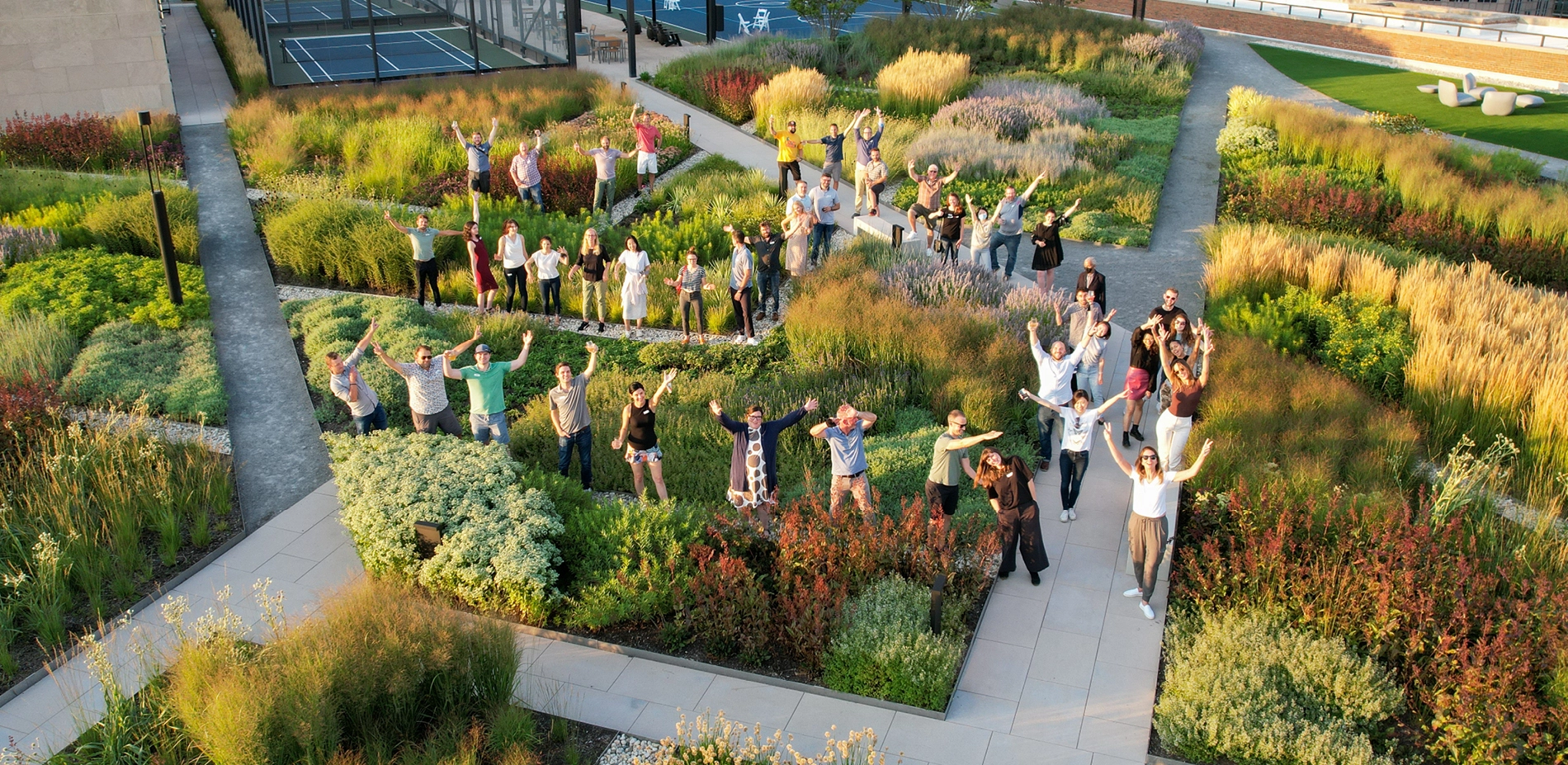 ASLA Members on a Green Roof