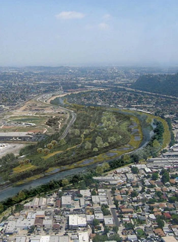 la river after