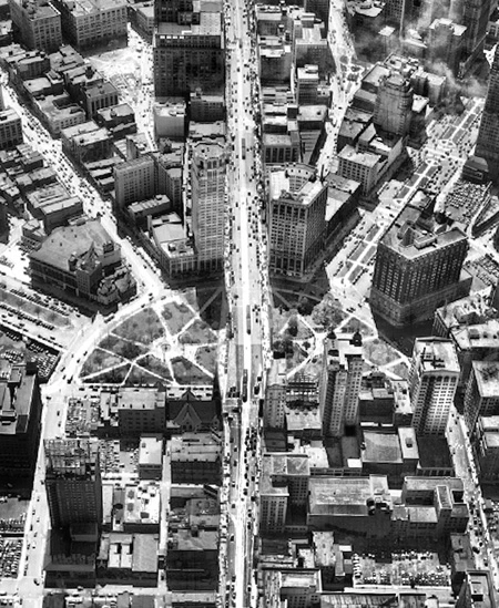 Woodward plan aerial, 1920 / State of Fred 