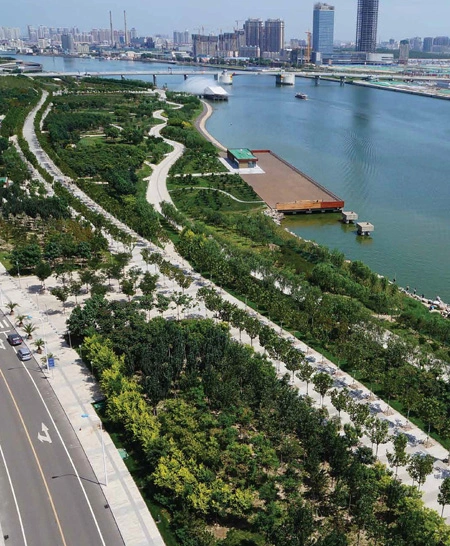 Haihe riverfront park, China / 
