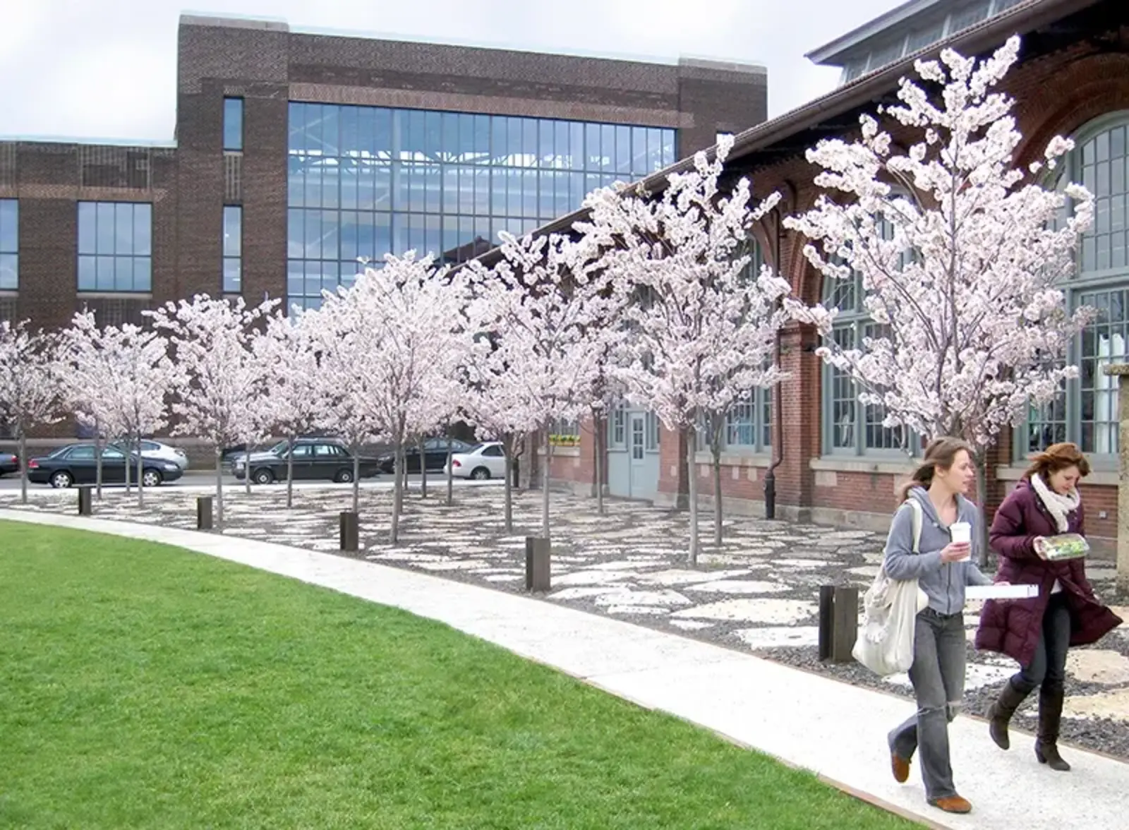 Concrete was broken into pieces and reused as pavers in a garden. ASLA 2014 Professional General Design Honor Award