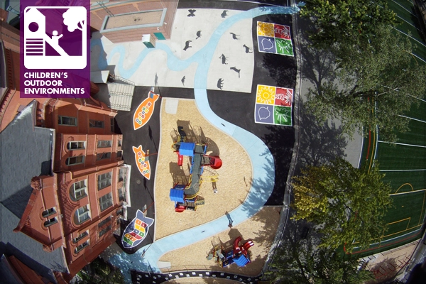 A bird's eye view of Moore Elementary's Learning Landscape image: Designscapes