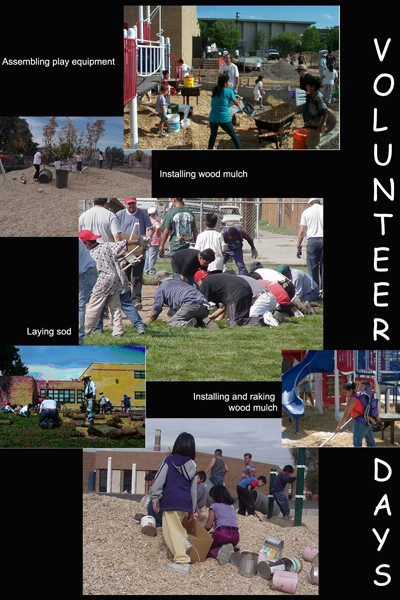 Volunteer days collage / image: Bambi Yost