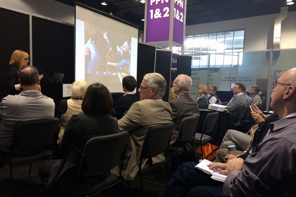 Alison Kelly discusses how schoolyard gardens teach children about food and nutrition  image: Julie Johnson