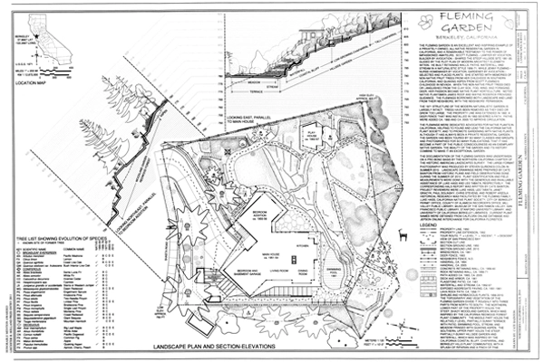 Fleming Garden, HALS CA-43, Berkeley, CA image: Library of Congress, Historic American Buildings Survey/Historic American Engineering Record/Historic American Landscapes Survey Collection