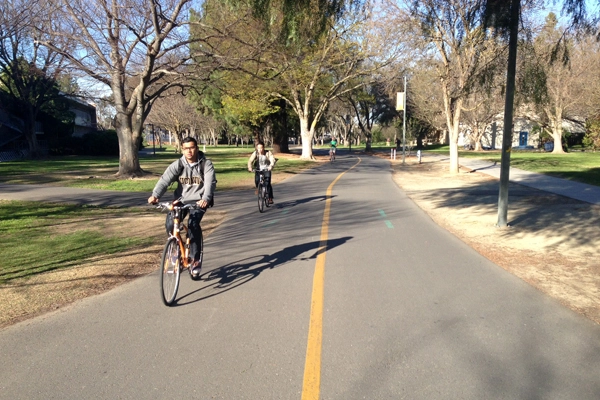 Typical campus bike path image: Skip Mezger