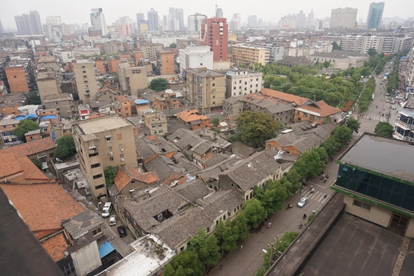 Multiple layers from different eras in the highly contextual urban core, Nanchang, Jiangxi Province image: Greenland Nanchang Xiangshan South Road Parcel C Design Guidelines, Skidmore, Owings & Merrill LLP