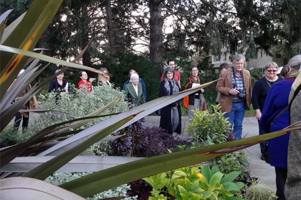 HALS Northern California Chapter members touring the Sunset Magazine gardens image: Chris Pattillo